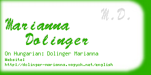 marianna dolinger business card